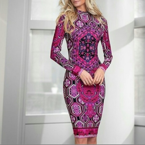 New Venus Geometric Bodycon Long Sleeve 